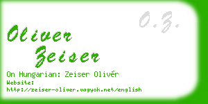 oliver zeiser business card